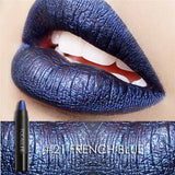 FOCALLURE New 8 Metallic Lip Colors Sexy Party Lip Color Lip Stick Matte Lip Gloss Long-lasting Lipsticker