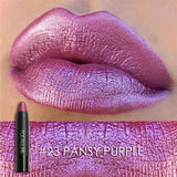 FOCALLURE New 8 Metallic Lip Colors Sexy Party Lip Color Lip Stick Matte Lip Gloss Long-lasting Lipsticker