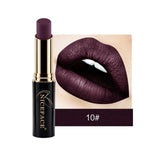 Nice face Velvet Matte lipstick Waterproof long lasting Nude Lip balm beauty tint lips makeup Metallic lipstick korean Cosmetics