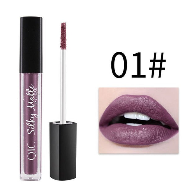1PC Professional Matte Lip Gloss Brand Color Cosmetics Long Lasting Pigment Brown Nude Waterproof Matte Liquid lipsticks