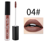 1PC Professional Matte Lip Gloss Brand Color Cosmetics Long Lasting Pigment Brown Nude Waterproof Matte Liquid lipsticks