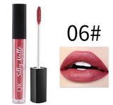 1PC Professional Matte Lip Gloss Brand Color Cosmetics Long Lasting Pigment Brown Nude Waterproof Matte Liquid lipsticks