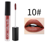 1PC Professional Matte Lip Gloss Brand Color Cosmetics Long Lasting Pigment Brown Nude Waterproof Matte Liquid lipsticks