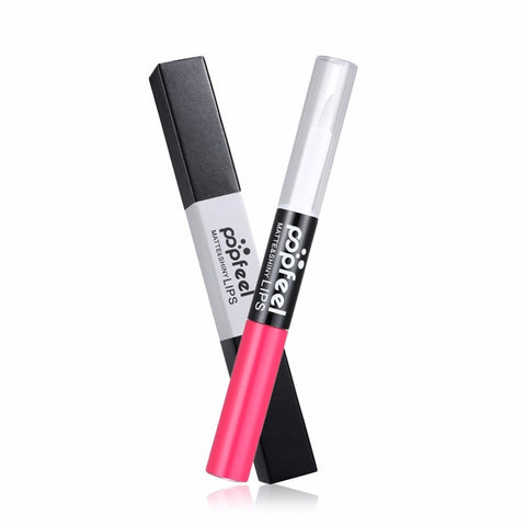 POPFEEL Lips Makeup Matte Lip Gloss Liquid Lipstick with Moisturizing Liquid Make up Cosmetics Accessory for Women Hot New