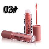 MISS ROSE Brand Moisturizer Smooth Velvet Lip Gloss Matte Makeup Lipgloss Sexy Nude Color Liquid Lipstick Cosmetics