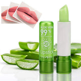 2017 NEW FASHION Aloe Vera Nutritious Lipstick pink lip Color Mood Changing Long Lasting Moisturizing Lipstick ZKH03
