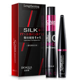 BIOAQUA Brand 2 in 1 false eyelashes + Mascara 3D Fiber Makeup eyelashes Lengthening mascara Volume Express Maquiagem Eyelash