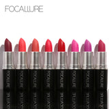 New Brand Beauty Makeup Matte Lipstick Red Lip Stick Cosmetic Waterproof FOCALLURE Nude Make Up Lote Lipstick Matte Lip Tint