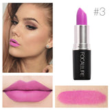New Brand Beauty Makeup Matte Lipstick Red Lip Stick Cosmetic Waterproof FOCALLURE Nude Make Up Lote Lipstick Matte Lip Tint