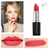 New Brand Beauty Makeup Matte Lipstick Red Lip Stick Cosmetic Waterproof FOCALLURE Nude Make Up Lote Lipstick Matte Lip Tint