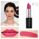 New Brand Beauty Makeup Matte Lipstick Red Lip Stick Cosmetic Waterproof FOCALLURE Nude Make Up Lote Lipstick Matte Lip Tint