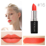 New Brand Beauty Makeup Matte Lipstick Red Lip Stick Cosmetic Waterproof FOCALLURE Nude Make Up Lote Lipstick Matte Lip Tint