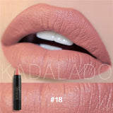 NICE FACE Sexy Color Matte Lipstick High Gloss Lips Long-Lasting Moisturizer Smooth Lipstick Nude Makeup Lip Tint Kit Cosmetics