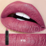 NICE FACE Sexy Color Matte Lipstick High Gloss Lips Long-Lasting Moisturizer Smooth Lipstick Nude Makeup Lip Tint Kit Cosmetics