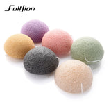 Fulljion 6 Colors Natural Konjac Konnyaku cosmetic puff Facial sponge Face Cleanse Washing Facial Care Face Powder Makeup Tools