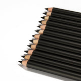 12pcs Professional Black Eyeliner Pencil Creamy Smooth Matte Liner Pencil Set Waterproof Long Lasting Makeup Cosmetic Tools
