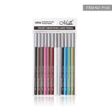 12 colors Professional Matte Lip Eye Liner Pencil Set Waterproof Long Lasting Eyeliner Pencil Eyebrow Makeup Cosmetic Tools