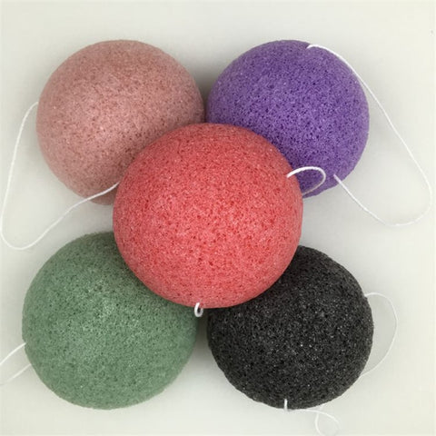 1pcs Natural Konjac Cosmetic Puff Bamboo Charcoal Cleanser Sponge Makeup Facial Cleaning Tool Smooth Beauty Essential Konnyaku