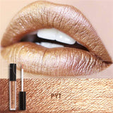 FOCALLURE Soft Matte Lip Cream Lip Gloss Chameleon Matte Lipstick Shimmer Glitter Lip Gloss 6ML Lipgloss Kit