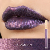 FOCALLURE 12 New Arrival Shimmer Lip Gloss Waterproof Matte Lipstick Metal Rose Golden Lip Gloss Liquid Lipstick