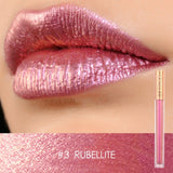 FOCALLURE 12 New Arrival Shimmer Lip Gloss Waterproof Matte Lipstick Metal Rose Golden Lip Gloss Liquid Lipstick