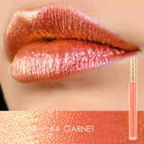 FOCALLURE 12 New Arrival Shimmer Lip Gloss Waterproof Matte Lipstick Metal Rose Golden Lip Gloss Liquid Lipstick