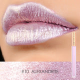 FOCALLURE 12 New Arrival Shimmer Lip Gloss Waterproof Matte Lipstick Metal Rose Golden Lip Gloss Liquid Lipstick