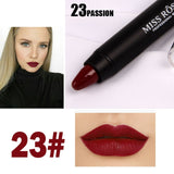 Miss Rose Professional Matte Makeup Lipstick Waterproof Long Lasting Sexy Red Velvet Lip Stick Nude Lipstick Pencil Popular