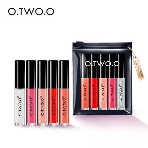 5pcs/lot Liquid Lipstick Rouge Levre Mat Lips Balm Cream Makeup Oil Matte Lipstick Lipgloss Kit Long Lasting Waterproof Soft Set
