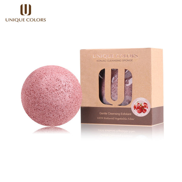 UNIQUE COLORS Natural Konjac Konnyaku Facial Cosmetic Puff Face Makeup Sponge Cleanse Washing Facial Powder Care Exfoliator Tool