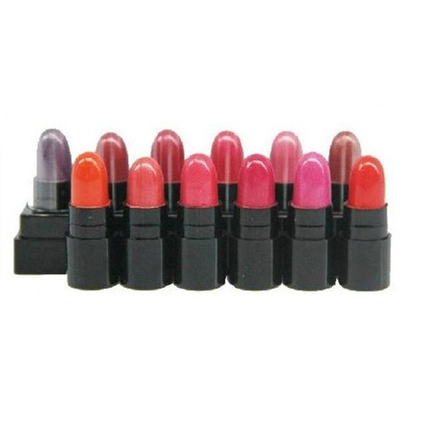 12 pcs Waterproof Long-lasting Moisture Lipstick Small Sample 12 Branches Not Decolorizing Jelly Discoloration Lipstick Makeup