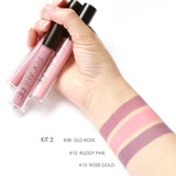 FOCALURE 3 Sexy Colors Matte Liquid Lipstick Lip Paint Matte Lipstick Waterproof Long Lasting Lip Gloss Lips C