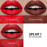 FOCALLURE Pro Matte Waterproof Lipstick with Long Lasting Effect Powdery Matte Soft Pencil Lipstick Set