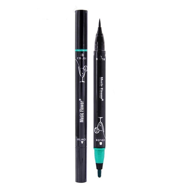 Musicflower Waterproof Liquid Eyeliner Pencil Long-lasting Double Heads Eye Liner Delineador Quick-Dry Makeup Cosmetic