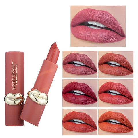 MISS ROSE Lip Shape Lipstick Matte Lipstick Easy to Color Lipstick Lip Makeup