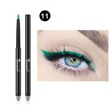 Double-end Colorful Matte Eyeliner Eye Pencil Makeup Crayon Yeux Oogpotlood Delineador Maquiagem White Black Eye Liner Eyeshadow