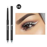 Double-end Colorful Matte Eyeliner Eye Pencil Makeup Crayon Yeux Oogpotlood Delineador Maquiagem White Black Eye Liner Eyeshadow