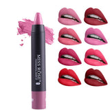 MISS ROSE Brand New Moisturizing 8 Colors Matte Lipstick Sexy Red Lips Nude Lipstick Matte Cosmetics Lip Stick Makeup Tool