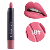 MISS ROSE Brand New Moisturizing 8 Colors Matte Lipstick Sexy Red Lips Nude Lipstick Matte Cosmetics Lip Stick Makeup Tool