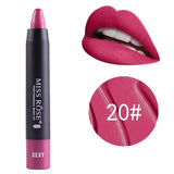 MISS ROSE Brand New Moisturizing 8 Colors Matte Lipstick Sexy Red Lips Nude Lipstick Matte Cosmetics Lip Stick Makeup Tool