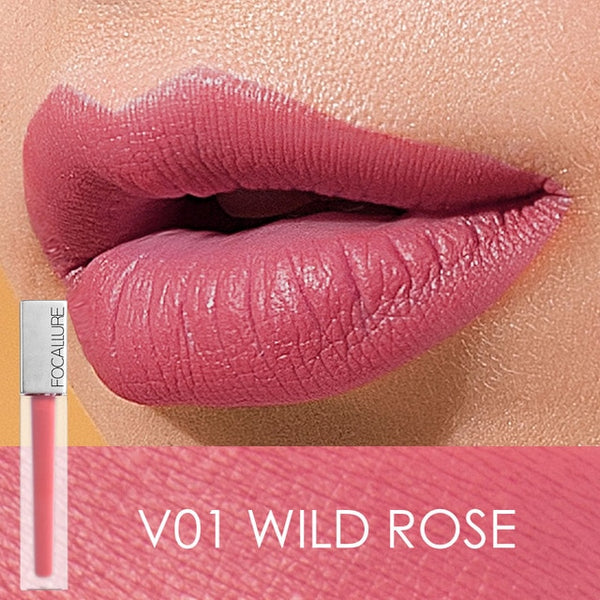 FOCALLURE New Long-lasting & Ultra-matte Liquid Lip Stain High Quality Waterproof Lipstick Quick-drying Transfer-free