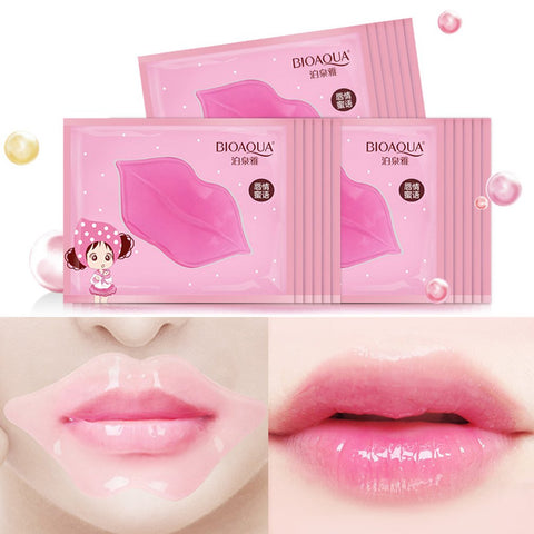 New Crystal Collagen Lip Mask Pads Moisture Essence Anti Ageing Wrinkle Patch Pad Gel lip balm Lip Enhancer Film