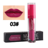 Miss Rose Waterproof Lip Gloss Matte Color Cosmetics Long Lasting Pigment Velvet Matte Metallic Nude Lipstick Liquid Makeup