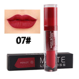 Miss Rose Waterproof Lip Gloss Matte Color Cosmetics Long Lasting Pigment Velvet Matte Metallic Nude Lipstick Liquid Makeup