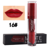 Miss Rose Waterproof Lip Gloss Matte Color Cosmetics Long Lasting Pigment Velvet Matte Metallic Nude Lipstick Liquid Makeup