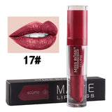 Miss Rose Waterproof Lip Gloss Matte Color Cosmetics Long Lasting Pigment Velvet Matte Metallic Nude Lipstick Liquid Makeup