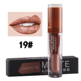 Miss Rose Waterproof Lip Gloss Matte Color Cosmetics Long Lasting Pigment Velvet Matte Metallic Nude Lipstick Liquid Makeup