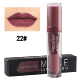 Miss Rose Waterproof Lip Gloss Matte Color Cosmetics Long Lasting Pigment Velvet Matte Metallic Nude Lipstick Liquid Makeup