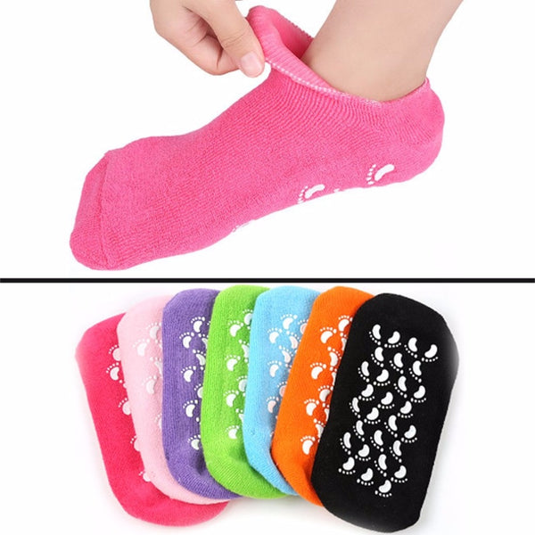 1 Pair Moisturizing Whitening Exfoliating Foot Mask Gloves Spa Gel Socks Hand Mask Feet Care Tool Beauty Cotton Socks