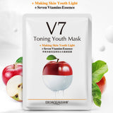 Fruit V7 Toning Youth Facial Mask Moisturizing Oil Control Hydrating Nourishing Face Mask Wrapped Mask Skin Care